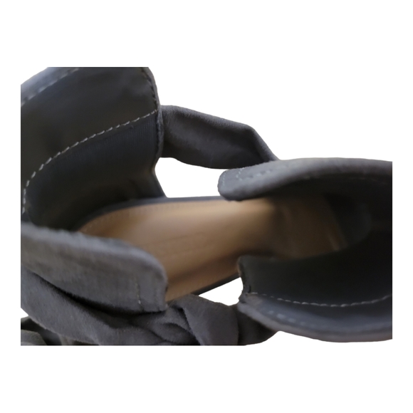 Gray Open Toe Shoes. 7.5 - Picture 5 of 8